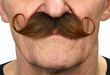 Gentleman Medium Brown Self-Adhesive Moustache, 13 x 4 cm
