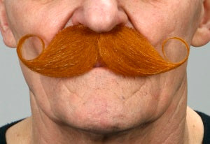 Strawberry Red Costume Moustache, 13 x 4 cm