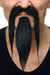 Black Shaolin Costume Moustache and Beard Set
