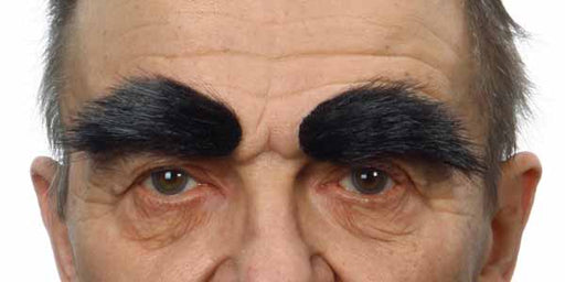 Black Costume Eyebrows, 6 cm x 3 cm