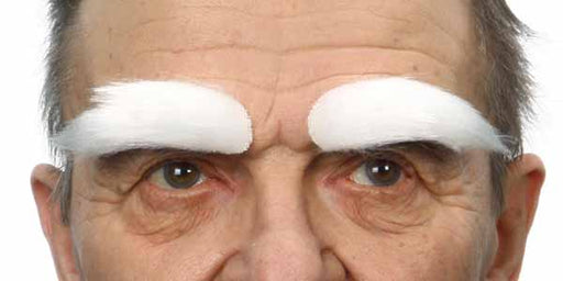 Pure White Costume Eyebrow, 10 x 3 cm