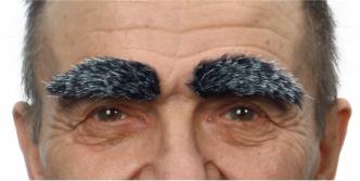 Strawberry Red Costume Eyebrows, 10 x 3 cm