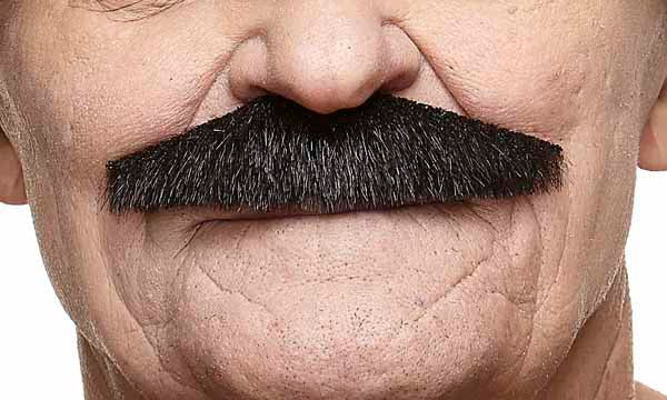 Black Costume Moustache, 11 cm