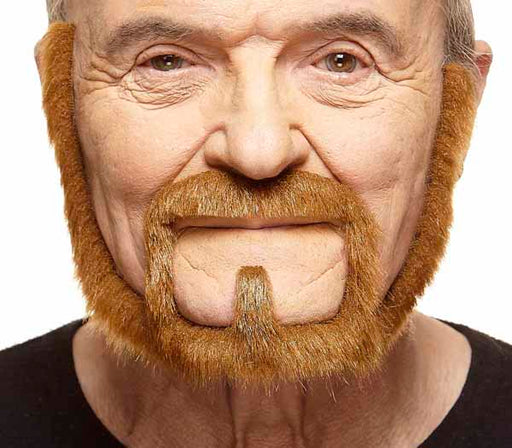 Auburn Moustache and Beard Costume Set