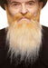 Blonde and White Costume Moustache and Beard Set