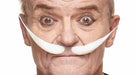 White Costume Moustache, 10 cm x 11 cm