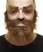 Medium Brown Moustache, Beard and Eyebrow Costume Set