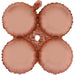 17-Inch Chrome Rose Gold Quad Foil Balloon