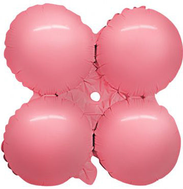 17-Inch Macaron Coral Quad Foil Balloon