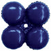 17-Inch Matte Navy Blue Foil Quad Balloon