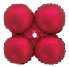 17 Inch Matte Red Foil Quad Balloon