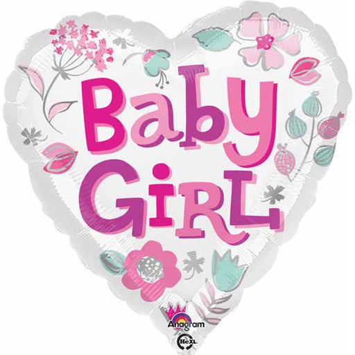 "Adorable Baby Girl Heart Plush Toy (18" Hx S40 Pkg)"