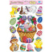 Adorable Easter Basket Glass Clings.