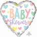 "Adorable Heart-Shaped Baby Shower Balloon Set - 40 Pack"