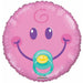 "Adorable Smiley Girl With Soother 4" Foil Balloon"