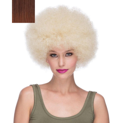 Afro Medium Chestnut Brown Sepia Wig