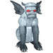 Airblown Gargoyle Grey - 6Ft Tall Halloween Decoration