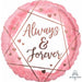 Always & Forever 18" Metallic Balloon Package With Helium Tank