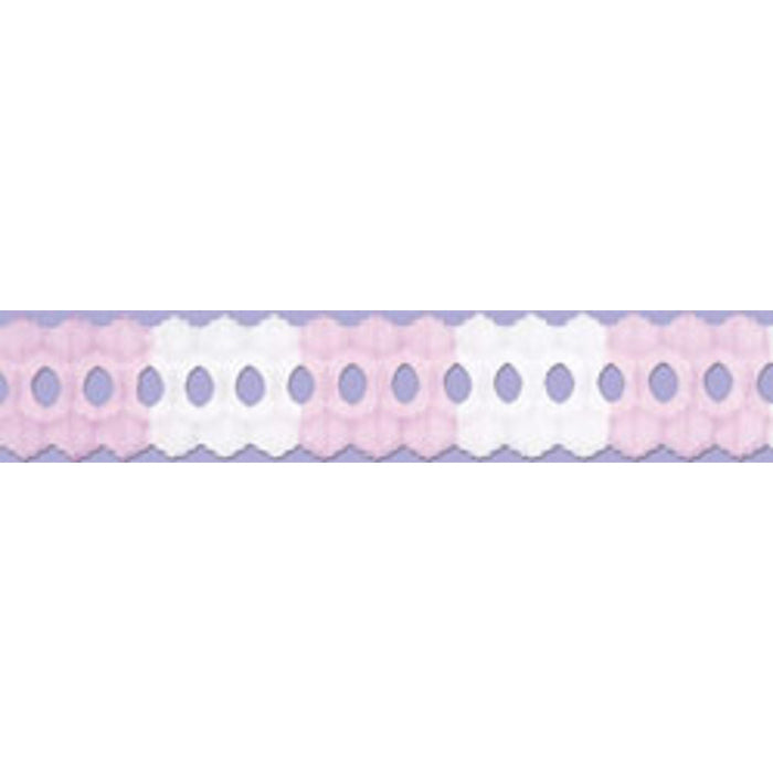 Arcade Garland Pink/White - 12' Length (1/Pkg)