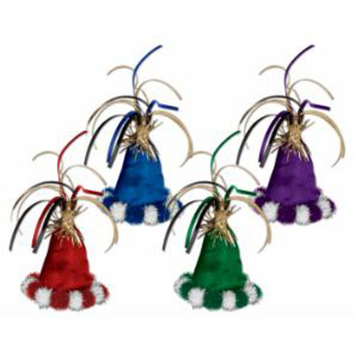 Assorted Cone Hat Hair Clip (3/Pk)