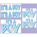 Assorted It'S A Boy Auto-Clings - 5 Pack