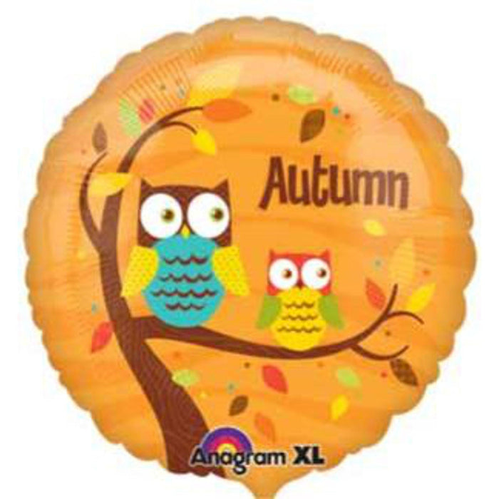 "Autumn Owls Round Placemats - Set Of 40 (18")"