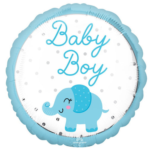 Baby Boy Elephant Balloons (Pack Of 40)