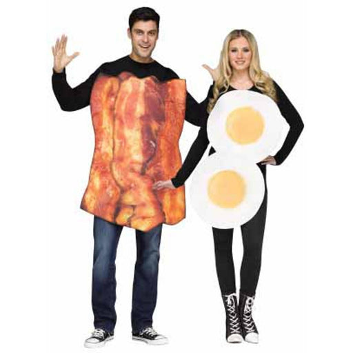 Bacon & Halloween costume couples - halloween costumes couples Eggs Costume For Adults - Fits 6'/200Lbs