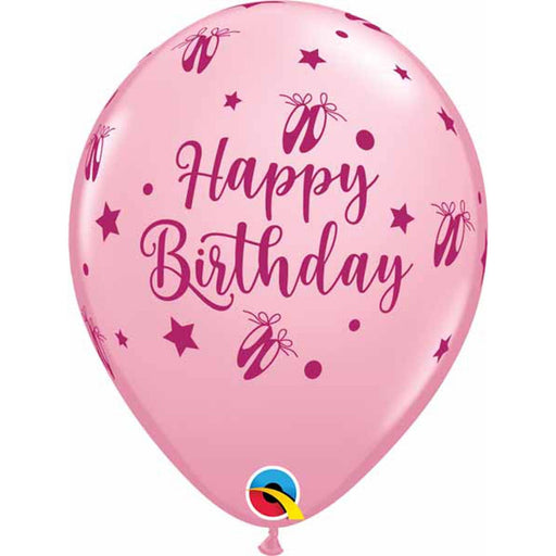 Graceful Celebration 11″ Birthday Ballerina Slippers Latex Balloons in Pink (50/Pk)