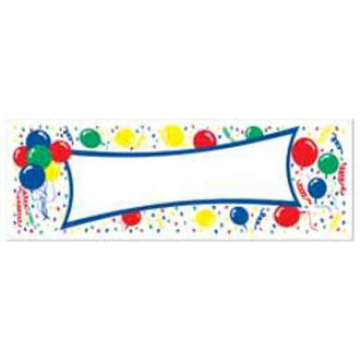 Vibrant Balloons Sign Banner Dynamic Decoration for All Occasions (1/Pk)