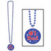"Beads With #1 Dad Medallion Necklace - 33 Inches"