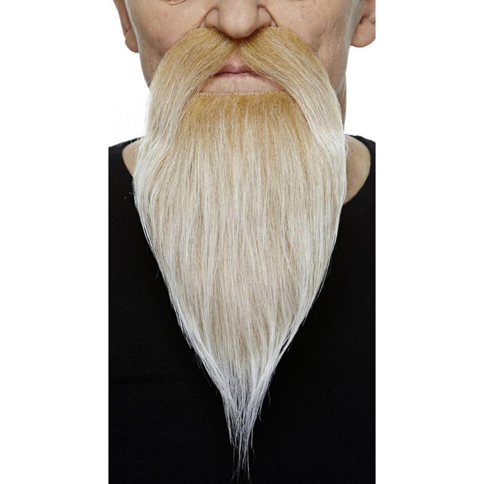 Beard And Moustache - Blonde/White