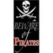 "Beware Of Pirates Door Cover - Perfect For Pirate-Themed Parties!"