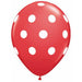 Big Polka Dots 11" Red W/Wt Ink 50/Bg - Craft Paper Sheets.