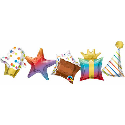 Spectacular Celebrations: 41-Inch Happy Birthday Garland Foil Balloon (1/Pk)