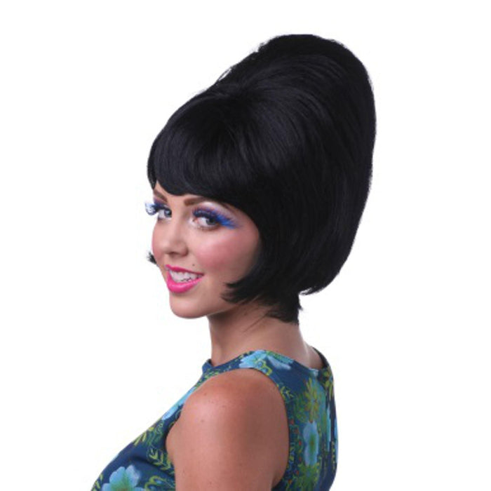 Black Beehive Wig By Wb.