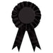 Black Rosette Award Ribbon (1/Pack)