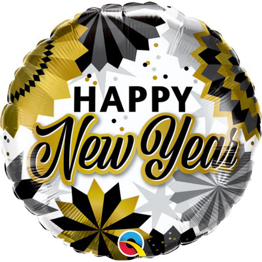 "Black & Gold New Year Fans Package - 18" Round"