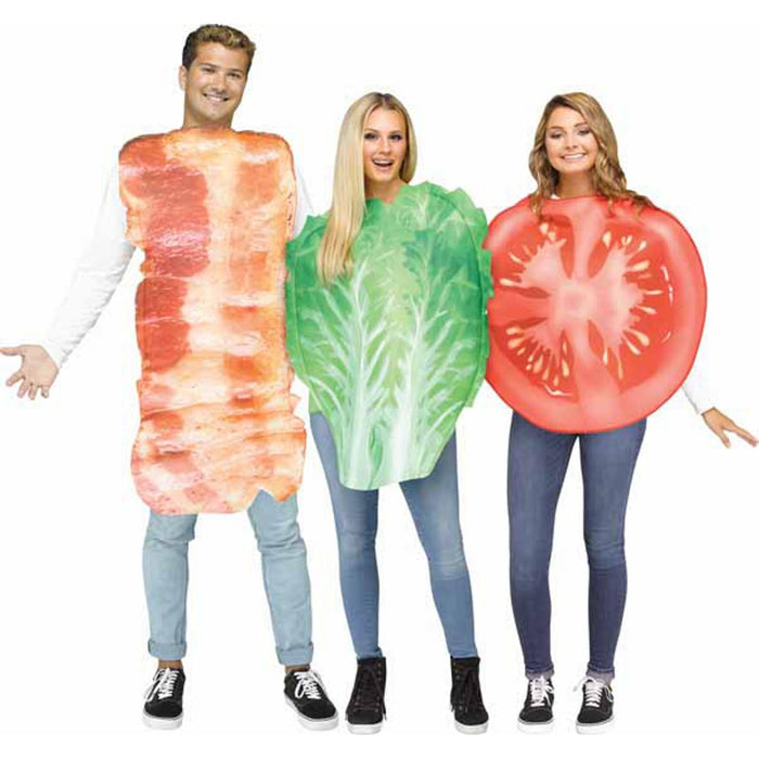 Halloween Costumes Couples - Blt 3 Piece Costume - One Size Fits Most.