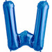 Blue Letter W - 34" (Packaged)