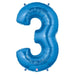 Blue Megaloon #3 Balloon In 40" Shape Package