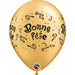 Bonne Fete Gold & White Party Balloons - 50 Pack (11" Size)