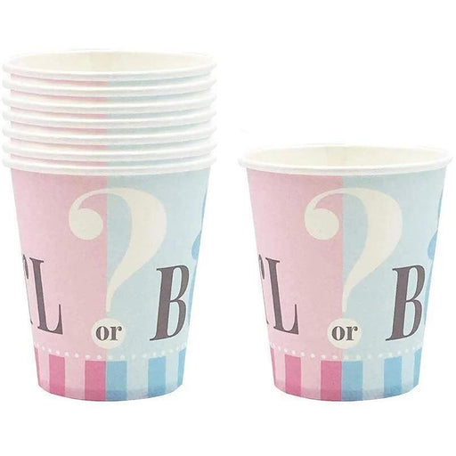Boy or Girl Gender Reveal Party Cups 12ct