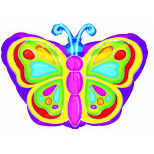 Bright Butterfly Balloons (18" Jr Shape, Pack Of 50)
