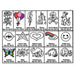 "Brontosaurus Face Paint Stamp Set - Disguise Stix Stampt Oos"