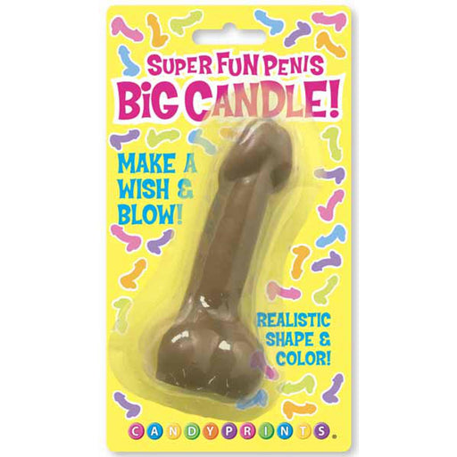 Super Fun Realistic Big Penis Candle - Brown