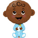 "Brown Skin Tone Baby Boy Doll - 38 Inch"