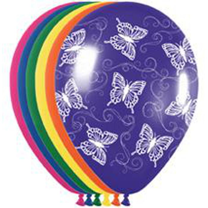 Butterfly Flight 5" Latex Balloons (Pack Of 100)