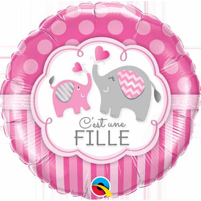 C'Est Une Fille Elephant Nursery Set.