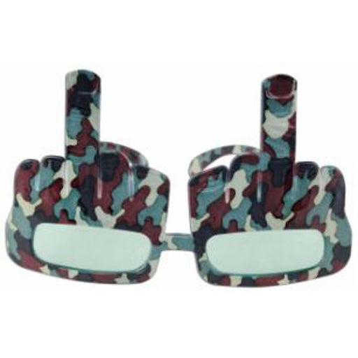 Camo Redneck Salute Glasses.